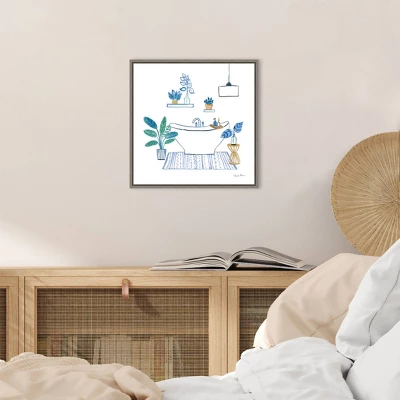 Amanti Art Relax II By Farida Zaman 16" x 16" Framed Canvas Wall Art 7 Amanti Art Relax II By Farida Zaman 16" x 16" Framed Canvas Wall Art - Image 5