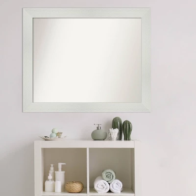 Amanti Art Mosaic White Bathroom Wall Mirror - 33" x 27" 8 Amanti Art Mosaic White Bathroom Wall Mirror - 33" x 27" - Image 6