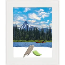 Amanti Art Vanity White Narrow Picture Frame (11x14) -Amanti Art Shop GUEST c9587311 115e 492a a3af 74ece29078f1