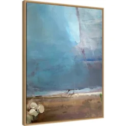 Amanti Art "Invisible City" by Carmen Merino - 22" x 30" Framed Canvas Wall Art