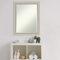 Amanti Art Romano Silver Narrow Wood Bathroom Wall Mirror - 27.75 x 21.75 16 Amanti Art Romano Silver Narrow Wood Bathroom Wall Mirror - 27.75 x 21.75 -Amanti Art Shop GUEST c98d7d83 fcf0 4715 aa73 1eacc0041d39