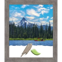Amanti Art Pinstripe Plank Grey Narrow Picture Frame - 11x14 Handcrafted -Amanti Art Shop GUEST c9b5ae59 8e74 4418 ab28 c8de3aef8a8e