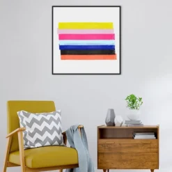 Amanti Art "Linear Illusions III" by Christine Essue - 30" x 30" Framed Canvas Wall Art -Amanti Art Shop GUEST c9e31e7d 7ac1 4577 af16 a26b737d87eb