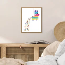 Michael Buxton Pinata Poop 16" x 20" Framed Canvas Wall Art by Amanti Art -Amanti Art Shop GUEST ca4aeea2 801d 4b78 9dd2 46d6e6dd5ac3