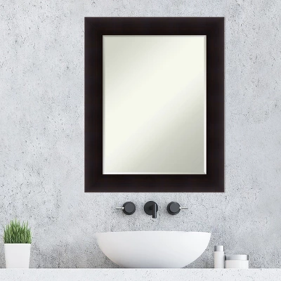 Amanti Art Portico Espresso Wood Bathroom Wall Mirror - 29.5 x 23.5" 9 Amanti Art Portico Espresso Wood Bathroom Wall Mirror - 29.5 x 23.5" - Image 7
