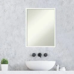 Amanti Art Lucie White Wood Bathroom Wall Mirror - 19" x 25" 17 Amanti Art Lucie White Wood Bathroom Wall Mirror - 19" x 25" -Amanti Art Shop GUEST cb610e4f 8832 4342 b632 4b5aa386020f