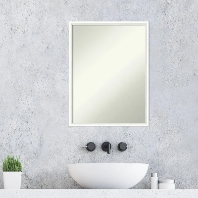 Amanti Art Lucie White Wood Bathroom Wall Mirror - 19" x 25" 10 Amanti Art Lucie White Wood Bathroom Wall Mirror - 19" x 25" - Image 8