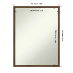Lucie Non-Beveled Wood Bathroom Wall Mirror -Amanti Art Shop GUEST cbe34f17 63c6 4694 b2ab 4aa1e5779e3e