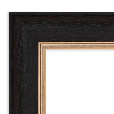 Amanti Art Vogue Black Bathroom Wall Mirror - 33" x 33" Non-Beveled Decor 4 Amanti Art Vogue Black Bathroom Wall Mirror - 33" x 33" Non-Beveled Decor - Image 2
