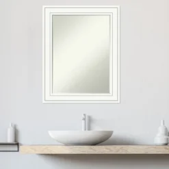 Amanti Art Craftsman White Petite Bevel Wood Bathroom Mirror (29 x 23 In.) -Amanti Art Shop GUEST ccc74ead 97c5 4857 9f8a dba3a20313b5