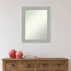 Amanti Art Glam Linen Gray Non-Beveled Bathroom Wall Mirror - 23" x 29" 14 Amanti Art Glam Linen Gray Non-Beveled Bathroom Wall Mirror - 23" x 29" -Amanti Art Shop GUEST cd2d71e3 526e 43f7 a53b 124fef0a5b80