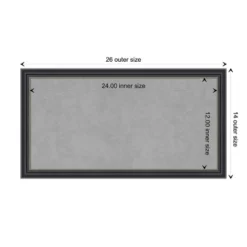 Amanti Art 26"x14" Stylish Framed Magnetic Board in Satin Black 20 Amanti Art 26"x14" Stylish Framed Magnetic Board in Satin Black -Amanti Art Shop GUEST cda8195c a0d7 4cfe 8025 ab3a72fd098f