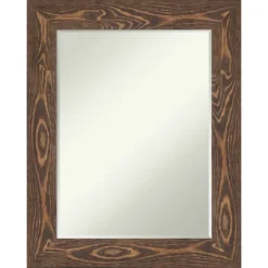 Amanti Art Bridge Petite Bevel Distressed Wood Bathroom Wall Mirror -Amanti Art Shop GUEST ce014b91 8af4 424e b587 c216609053ba