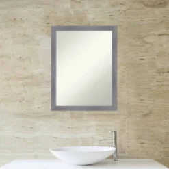 Amanti Art Edwin Gray Non-Beveled Wood Bathroom Wall Mirror, 21" x 27" 17 Amanti Art Edwin Gray Non-Beveled Wood Bathroom Wall Mirror, 21" x 27" -Amanti Art Shop GUEST ce703bc0 602c 46da 8c06 03f5eb50d072