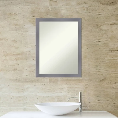 Amanti Art Edwin Gray Non-Beveled Wood Bathroom Wall Mirror, 21" x 27" 10 Amanti Art Edwin Gray Non-Beveled Wood Bathroom Wall Mirror, 21" x 27" - Image 8