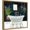 Amanti Art Victoria Borges Boho Bath I Framed Canvas Wall Art 16x16 -Amanti Art Shop GUEST cf185567 24b6 4381 bf18 9127542e572c
