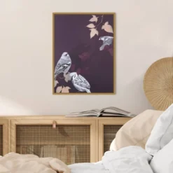 Amanti Art Bird 1 by Design Fabrikken Framed Canvas Wall Art - 18" x 24" -Amanti Art Shop GUEST cf2bf3db 13a5 4193 9317 1991da044f1b