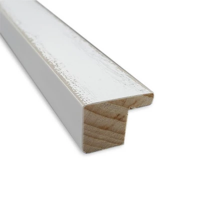 Amanti Art Breeze Distressed White Petite Bevel Wood Bathroom Wall Mirror - 25 x 19 in. 4 Amanti Art Breeze Distressed White Petite Bevel Wood Bathroom Wall Mirror - 25 x 19 in. - Image 2