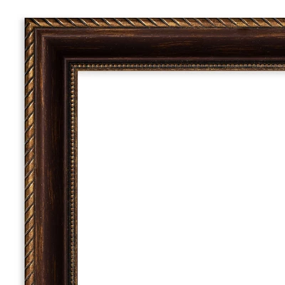 Amanti Art Corded Bronze Non-Beveled Bathroom Wall Mirror (22 x 28 inches) 4 Amanti Art Corded Bronze Non-Beveled Bathroom Wall Mirror (22 x 28 inches) - Image 2