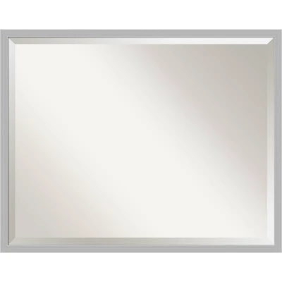 Amanti Art Hera Brushed Framed Bathroom Vanity Wall Mirror in Chrome 11 Amanti Art Hera Brushed Framed Bathroom Vanity Wall Mirror in Chrome - Image 9