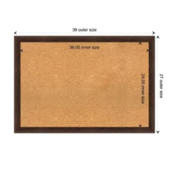 Amanti Art 39"x27" Warm Walnut Wood Framed Natural Cork Bulletin Board 20 Amanti Art 39"x27" Warm Walnut Wood Framed Natural Cork Bulletin Board -Amanti Art Shop GUEST cf87dd7d 97b3 4ac7 b3b2 ab290bf8067f