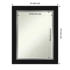 Amanti Art Eva Petite Bevel Bathroom Wall Mirror - Black and Silver 15 Amanti Art Eva Petite Bevel Bathroom Wall Mirror - Black and Silver -Amanti Art Shop GUEST cfbdc994 0132 4df1 8375 aef6d9429106