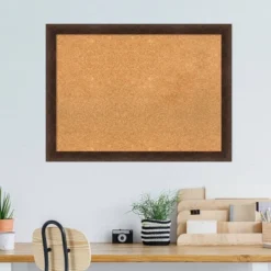 31"x23" Narrow Wood Frame Cork Board Warm Walnut - Amanti Art: Wall Mount, Bulletin Display 18 31"x23" Narrow Wood Frame Cork Board Warm Walnut - Amanti Art: Wall Mount, Bulletin Display -Amanti Art Shop GUEST cfe9bd6a 21e5 4354 b484 2bfb18270d7b