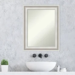 Amanti Art Parlor White Ornate Bathroom Wall Mirror - 24" x 30" -Amanti Art Shop GUEST d025f460 510a 433a ab3c 20dd740d5b46