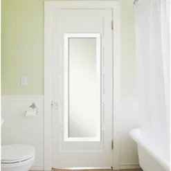 Amanti Art Cabinet White Narrow Full Length On The Door Mirror - 17x51 -Amanti Art Shop GUEST d02da36c 1042 4fb9 ac9d a81e1c0b7d29