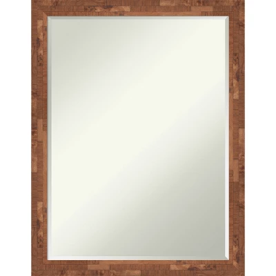 Amanti Art Fresco Petite Bevel Wood Bathroom Wall Mirror - Dark Walnut 12 Amanti Art Fresco Petite Bevel Wood Bathroom Wall Mirror - Dark Walnut - Image 10