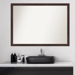 Amanti Art Fresco Dark Walnut 41" x 30" Wood Framed Bathroom Wall Mirror 16 Amanti Art Fresco Dark Walnut 41" x 30" Wood Framed Bathroom Wall Mirror -Amanti Art Shop GUEST d0bfb9bc 71b9 41b8 bb3f 1347ee7a7c31