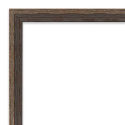 Amanti Art 27" x 27" Hardwood Wedge Mocha Brown Wood Bathroom Wall Mirror 4 Amanti Art 27" x 27" Hardwood Wedge Mocha Brown Wood Bathroom Wall Mirror - Image 2