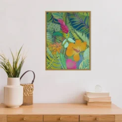Amanti Art Tropical Tapestry II Hibiscus by Chariklia Zarris - 18" x 24" Framed Canvas Wall Art 9 Amanti Art Tropical Tapestry II Hibiscus by Chariklia Zarris - 18" x 24" Framed Canvas Wall Art -Amanti Art Shop GUEST d125e486 2c01 4552 a640 7d1af5e46808