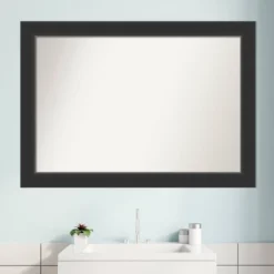 Amanti Art Corvino Black Wood Framed Bathroom Wall Mirror - 41" x 29" 16 Amanti Art Corvino Black Wood Framed Bathroom Wall Mirror - 41" x 29" -Amanti Art Shop GUEST d1f593c2 29cb 47a6 aa46 972fcded7b61