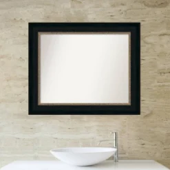 Amanti Art Paragon Bronze 35" x 29" Non-Beveled Bathroom Wall Mirror -Amanti Art Shop GUEST d2209dfc f69c 4281 b471 e0de30e20e1f