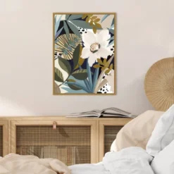Amanti Art Floral Symphony I by Eva Watts - 18" x 24" Framed Canvas Wall Art -Amanti Art Shop GUEST d22209a2 4b9d 4dbb 8dea ae737e5fc015