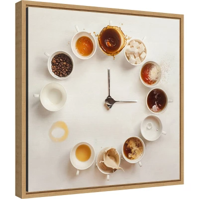 Amanti Art 16x16 It's Always Coffee Time Framed Canvas Wall Art 3 Amanti Art 16x16 It's Always Coffee Time Framed Canvas Wall Art