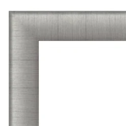 Amanti Art Elegant Brushed Pewter Non-Beveled Wall Mirror (33" x 27") -Amanti Art Shop GUEST d2ce7b34 cd11 4558 a19a e4d891b02e4e 4