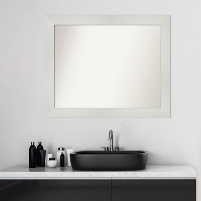 Amanti Art Mosaic White Bathroom Wall Mirror - 33" x 27" 9 Amanti Art Mosaic White Bathroom Wall Mirror - 33" x 27" - Image 7