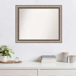 32" X 26" Non-Beveled Lyla Ornate Silver Wall Mirror - Amanti Art -Amanti Art Shop GUEST d37bc532 0ba3 4365 a067 f207262456ec