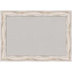 Amanti Art Alexandria White Wash Narrow Wood Framed Corkboard -Amanti Art Shop GUEST d4c44535 a4df 4f1d 85c0 7ab77e1a509e