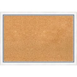26"x18" Morgan Wood Frame Cork Board White/Blue - Amanti Art -Amanti Art Shop GUEST d4e0eff2 fa9b 442f 9e27 c8995ccc3958