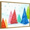 Amanti Art Magic Christmas Trees I by PI Studio Framed Canvas Wall Art - 24" x 18" -Amanti Art Shop GUEST d4ed8c73 5da3 4824 9aa6 26a4f2fdf824