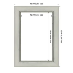 Amanti Art Flair Silver Patina Framed Dry Erase Magnetic Board -Amanti Art Shop GUEST d540c71a 25a5 4bf7 8e45 835cb7592477