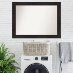 Amanti Art 44"x33" Non-Beveled Espresso Wall Mirror: Modern Decor, Includes Mounting Hardware 18 Amanti Art 44"x33" Non-Beveled Espresso Wall Mirror: Modern Decor, Includes Mounting Hardware -Amanti Art Shop GUEST d5aad2b8 31a5 43bb 87be 11ee268d37a5