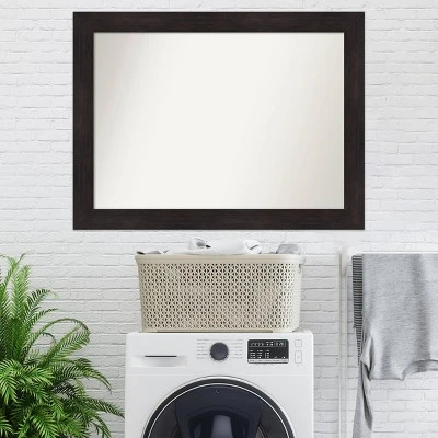 Amanti Art 44"x33" Non-Beveled Espresso Wall Mirror: Modern Decor, Includes Mounting Hardware 10 Amanti Art 44"x33" Non-Beveled Espresso Wall Mirror: Modern Decor, Includes Mounting Hardware - Image 8