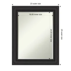 Amanti Art Shipwreck Black Petite Bevel Bathroom Wall Mirror -Amanti Art Shop GUEST d6219ea7 d480 462f a09a e22bf0846a2c