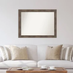 Amanti Art 43" x 32" Hardwood Mocha Real Wood Wall Mirror -Amanti Art Shop GUEST d629c6a1 cb68 4598 a852 7664acc8ac30