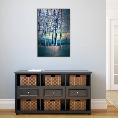 Amanti Art Winter Trees At Lake Michigan by Michelle Calkins Framed Canvas 7 Amanti Art Winter Trees At Lake Michigan by Michelle Calkins Framed Canvas - Image 5