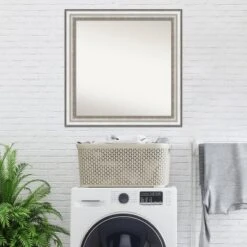 Amanti Art Salon Silver 31" Square Non-Beveled Wall Mirror 15 Amanti Art Salon Silver 31" Square Non-Beveled Wall Mirror -Amanti Art Shop GUEST d8415cbf 98f3 4753 8d0c 667a37207b4b
